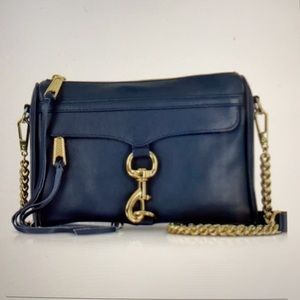 Rebecca Minkoff  Mini Mac Navy Blue Crossbody Bag